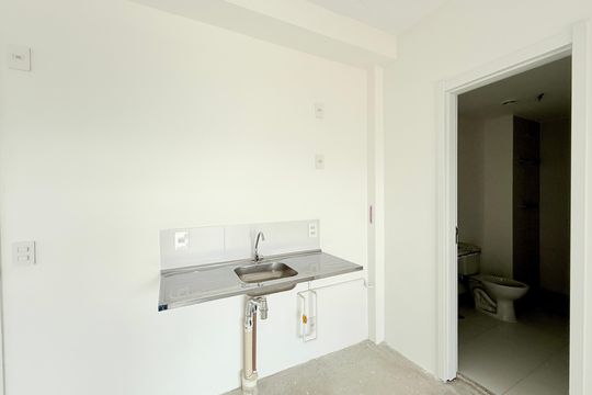Cozinha de apartamento à venda com 2 quartos, 41m² em Brooklin, São Paulo