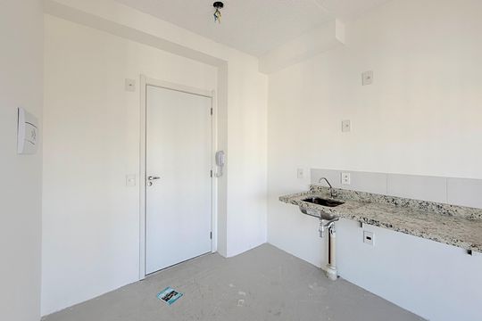 Cozinha de kitnet/studio à venda com 1 quarto, 28m² em Brooklin, São Paulo