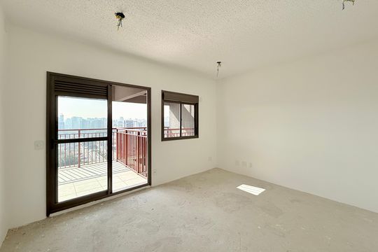 Sala de apartamento à venda com 1 quarto, 41m² em Brooklin, São Paulo