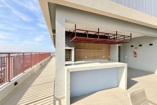 Churrasqueira  de apartamento à venda com 1 quarto, 33m² em Brooklin, São Paulo