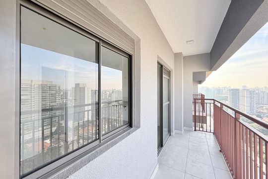 Sacada de kitnet/studio à venda com 1 quarto, 28m² em Brooklin, São Paulo