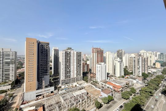 Vista de kitnet/studio à venda com 1 quarto, 28m² em Brooklin, São Paulo