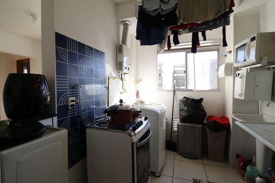 Cozinha e Área de Serviço de apartamento à venda com 2 quartos, 47m² em Taquara, Rio de Janeiro