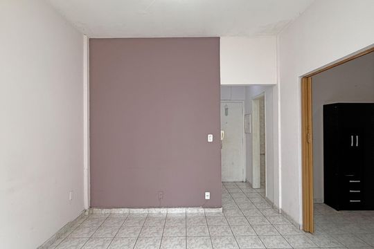 Sala de apartamento para alugar com 1 quarto, 39m² em José Menino, Santos