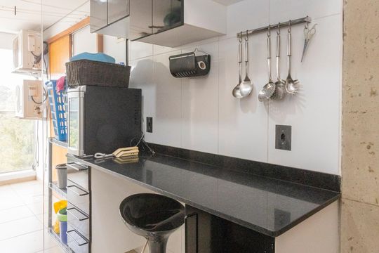 Cozinha de apartamento para alugar com 1 quarto, 74m² em Usina Piratininga, São Paulo