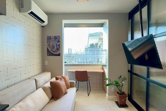 Sala de kitnet/studio para alugar com 1 quarto, 34m² em Pinheiros, São Paulo