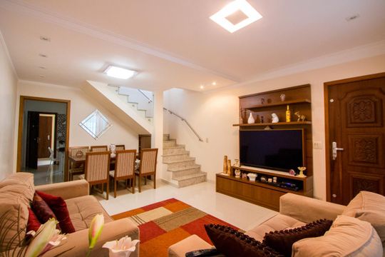 Sala de casa à venda com 3 quartos, 181m² em Parque Bandeirante, Santo André