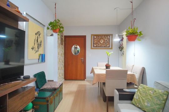 sala de apartamento à venda com 2 quartos, 64m² em Rio Branco, Novo Hamburgo