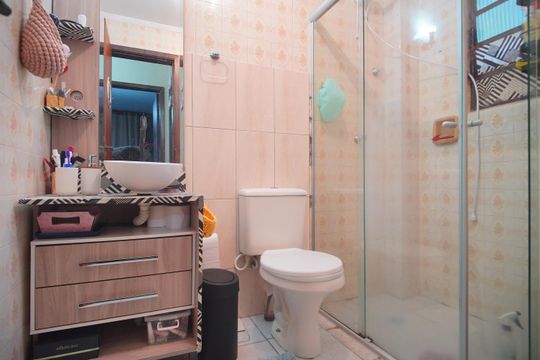 Banheiro de apartamento à venda com 2 quartos, 64m² em Rio Branco, Novo Hamburgo