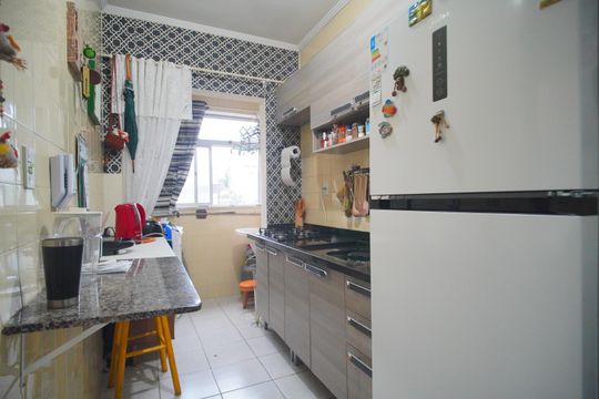 cozinha de apartamento à venda com 2 quartos, 64m² em Rio Branco, Novo Hamburgo