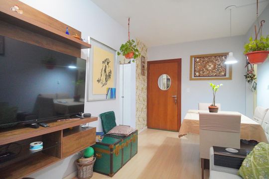 sala de apartamento à venda com 2 quartos, 64m² em Rio Branco, Novo Hamburgo