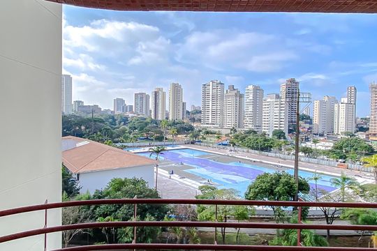Varanda da Sala de apartamento para alugar com 3 quartos, 115m² em Jardim Analia Franco, São Paulo