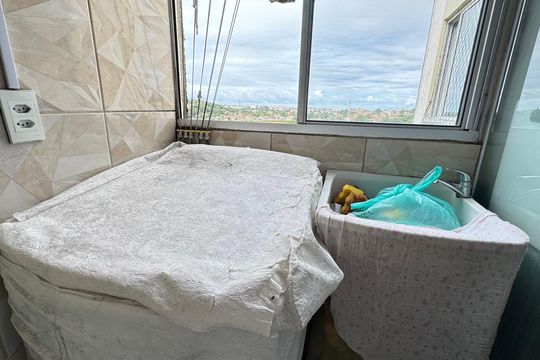 Cozinha de apartamento para alugar com 2 quartos, 49m² em Mussurunga, Salvador