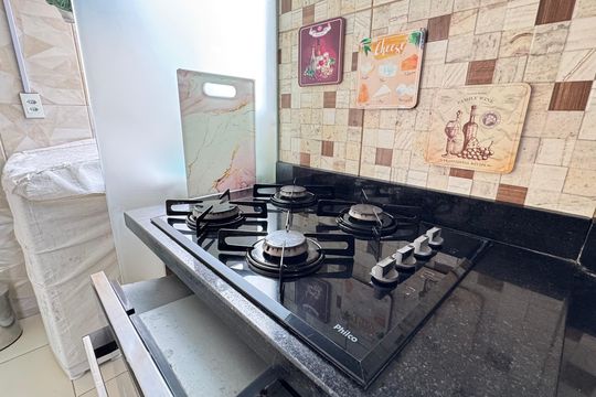 Cozinha de apartamento para alugar com 2 quartos, 49m² em Mussurunga, Salvador