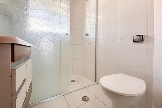 Banheiro Social de apartamento à venda com 2 quartos, 80m² em Centro, São Bernardo do Campo