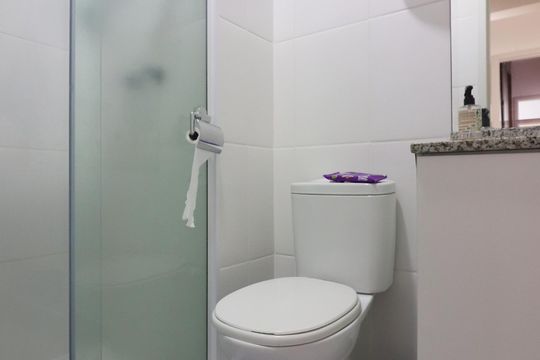 Banheiro Social de apartamento para alugar com 3 quartos, 96m² em Independência, São Bernardo do Campo