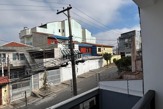 Varanda da Suíte de apartamento à venda com 2 quartos, 69m² em Vila Metalúrgica, Santo André