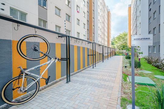 Área comum - Bicicletário de apartamento à venda com 2 quartos, 37m² em Jaguaré, São Paulo