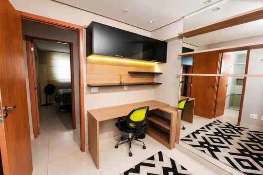 Suíte 3 de apartamento para alugar com 3 quartos, 96m² em Setor Coimbra, Goiânia
