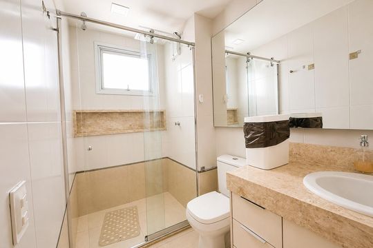 Banheiro da suíte 3 de apartamento para alugar com 3 quartos, 96m² em Setor Coimbra, Goiânia