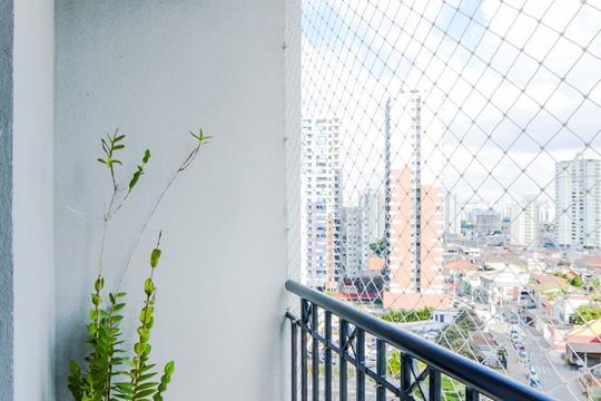 Varanda da Sala de apartamento para alugar com 2 quartos, 50m² em Vila Augusta, Guarulhos