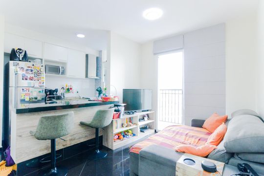 Sala de apartamento para alugar com 2 quartos, 50m² em Vila Augusta, Guarulhos
