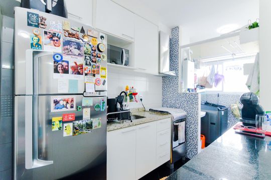 Cozinha  de apartamento para alugar com 2 quartos, 50m² em Vila Augusta, Guarulhos