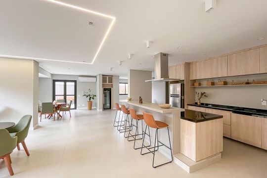 Salão de festas de apartamento à venda com 2 quartos, 72m² em Vila Caminho do Mar, São Bernardo do Campo