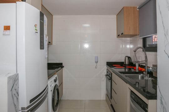 Sala e Cozinha de apartamento à venda com 2 quartos, 36m² em Vila Romana, São Paulo