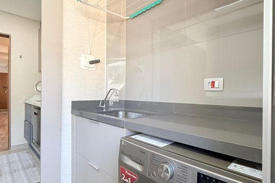 Área de Serviço de apartamento à venda com 1 quarto, 47m² em Santo Amaro, São Paulo