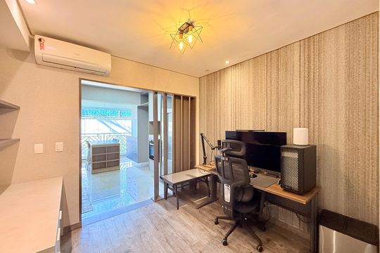 Sala de apartamento à venda com 1 quarto, 47m² em Santo Amaro, São Paulo