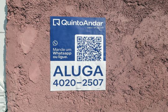 Placa Instalada - 08/07/2026 - XZZK-214 de casa para alugar com 1 quarto, 50m² em Jardim Milena, Santo André