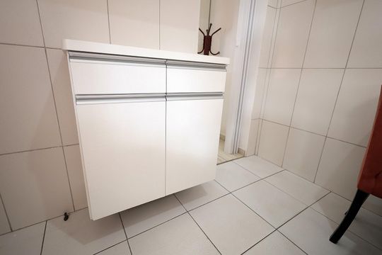 Cozinha de casa para alugar com 1 quarto, 50m² em Jardim Milena, Santo André