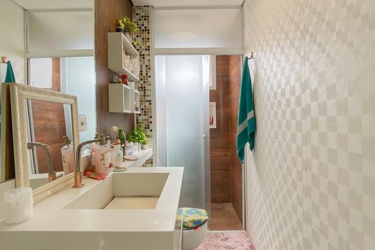 Banheiro 2 de casa de condomínio para alugar com 2 quartos, 65m² em São Pedro, Osasco