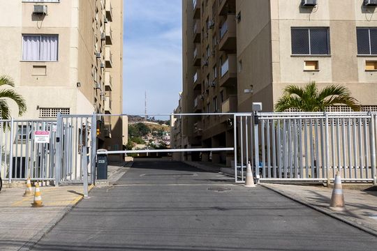 Fachada do condomínio de apartamento à venda com 2 quartos, 75m² em Campo Grande, Rio de Janeiro