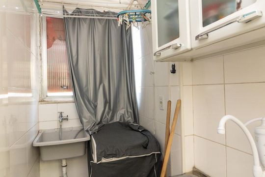 Cozinha e Área de Serviço de apartamento para alugar com 1 quarto, 45m² em Padre Miguel, Rio de Janeiro