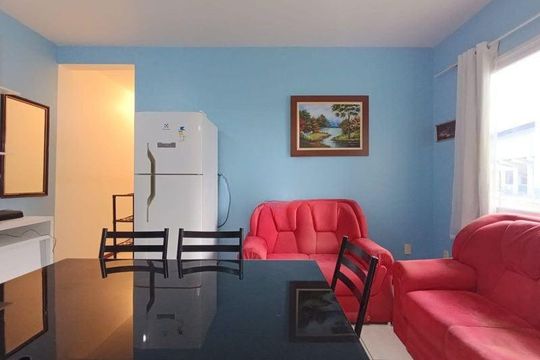 Sala / Cozinha  de apartamento para alugar com 2 quartos, 48m² em Carianos, Florianópolis