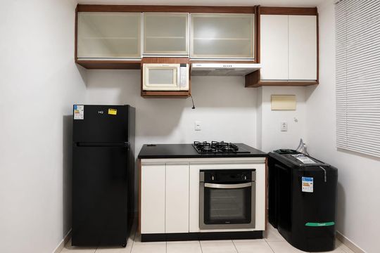Cozinha de apartamento para alugar com 2 quartos, 45m² em Shopping Park, Uberlândia