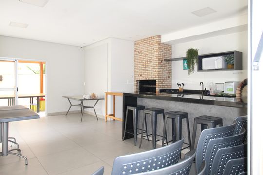 Área comum - Churrasqueira de apartamento para alugar com 3 quartos, 80m² em Parque Industrial, São José dos Campos