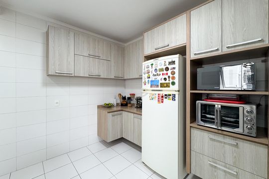 Cozinha  de apartamento à venda com 3 quartos, 155m² em Nova Petrópolis, São Bernardo do Campo