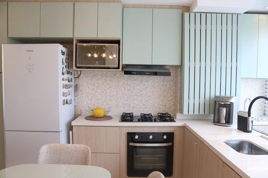 Cozinha e Área de Serviço de apartamento à venda com 2 quartos, 47m² em Parque Industrial Tomas Edson, São Paulo