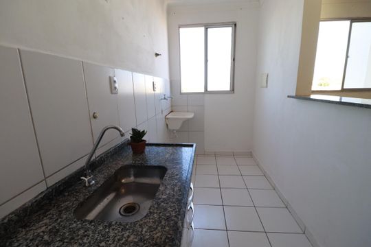 Cozinha  de apartamento para alugar com 2 quartos, 47m² em Jardim Paulistano, Ribeirão Preto