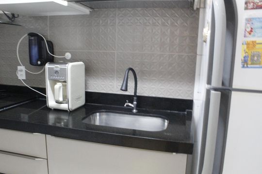 Cozinha de apartamento à venda com 3 quartos, 90m² em Taquara, Rio de Janeiro