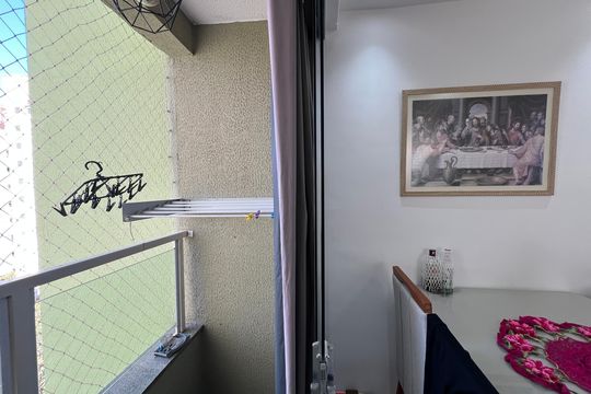 Varanda da Sala de apartamento à venda com 2 quartos, 55m² em Castelo, Belo Horizonte