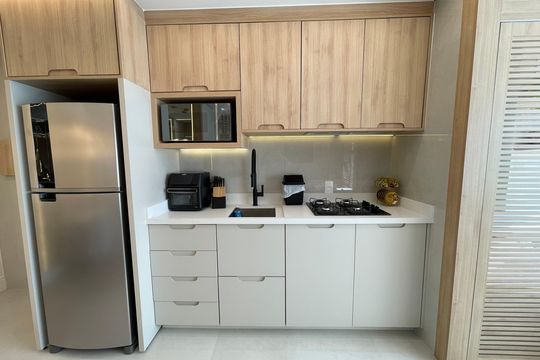 Cozinha de apartamento para alugar com 2 quartos, 22m² em Butantã, São Paulo