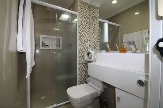 Banheiro de apartamento para alugar com 3 quartos, 64m² em Vila Nova Cachoeirinha, São Paulo