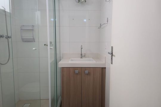 Banheiro da Suíte de apartamento à venda com 3 quartos, 77m² em Picanço, Guarulhos