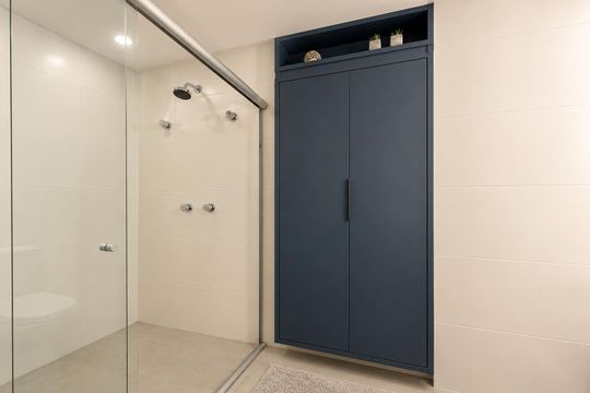 Banheiro de apartamento para alugar com 1 quarto, 40m² em João Paulo, Florianópolis