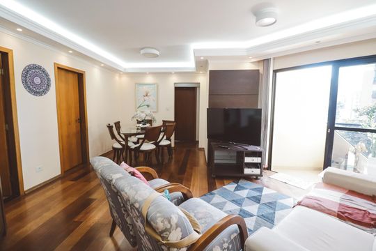 Sala de apartamento à venda com 3 quartos, 97m² em Vila Pauliceia, São Paulo