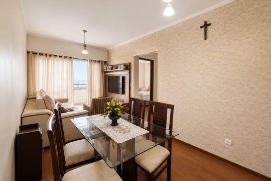 Sala de apartamento à venda com 2 quartos, 65m² em Vila Yara, Osasco